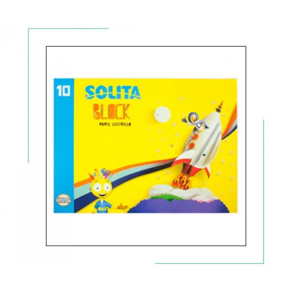 BLOCK DE PAPEL LUSTRILLO SOLITA (PACK DE 3)