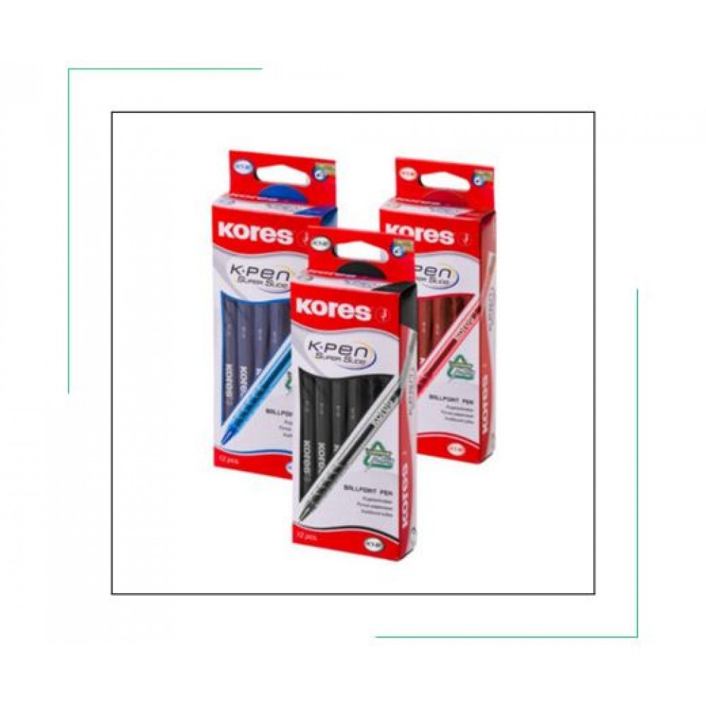 BOLÍGRAFOS KORES K1 (PACK DE 3 CAJAS)