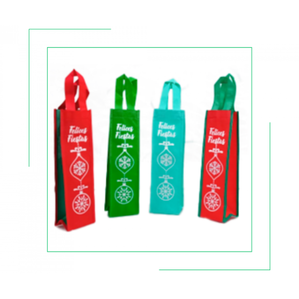BOLSAS ECOLÓGICAS PERSONALIZADAS PARA BOTELLAS (DOCENA)